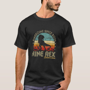 Kinder 9 Jahre alt Dinosaurier 9. Geburtstag Phant T-Shirt