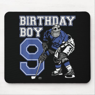 Kinder 9 Jahre alt Eishockey Thema Geburtstagspart Mousepad