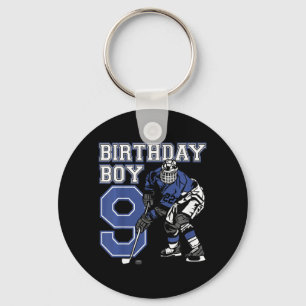 Kinder 9 Jahre alt Eishockey Thema Geburtstagspart Schlüsselanhänger