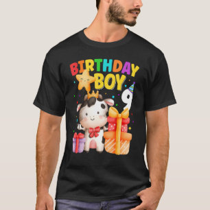 Kinder 9 Jahre alt Geburtstag Junge 9. Kuh Farm Ti T-Shirt