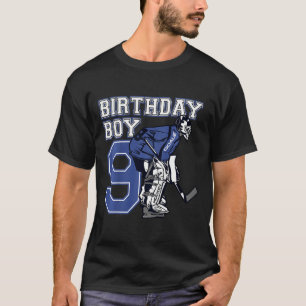 Kinder 9 Jahre alte Eishockey-Torhüter thematische T-Shirt