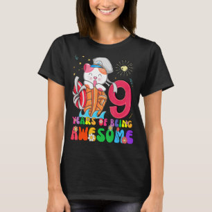 Kinder 9 Jahre alte Teens 9. Geburtstag Junge Mädc T-Shirt