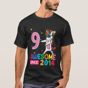 Kinder 9 Jahre Junge Teens Einhorn 9. Geburtstag T-Shirt
