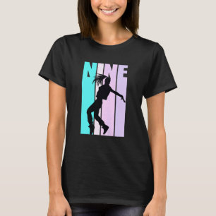 Kinder 9. Tanz Geburtstag für Mädchen Hiphop Dance T-Shirt