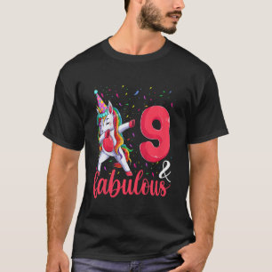 Kinder 9 und tolles GeburtstagsOutfit, Geburtstags T-Shirt