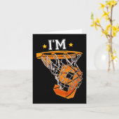 Kinder 9th Birthday Basketball I m 9 Boy Girl 6th  Karte (Gelbe Blume)