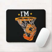 Kinder 9th Birthday Basketball I m 9 Boy Girl 6th  Mousepad (Mit Mouse)