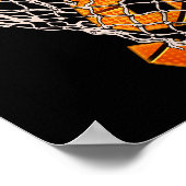 Kinder 9th Birthday Bysketbyll Ich bin 9 Boy Girl  Poster (Ecke)