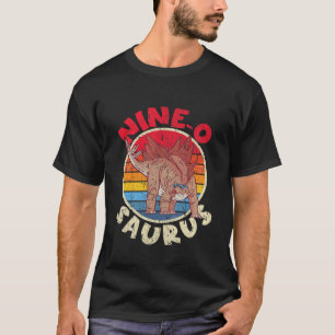 Kinder 9th Birthday Nine O Saurus I Stegosaurus I  T-Shirt