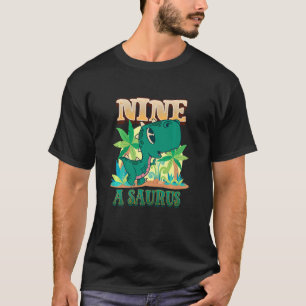 Kinder 9th Brithday Nine Year Old Dinosaur Rex 9 Y T-Shirt