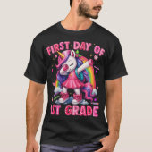 Kinder ab 1. Klasse Einhorn zurück zur Schule T-Shirt (Vorderseite)
