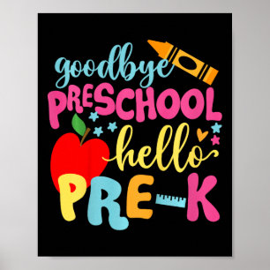 Kinder Abschied Vorschule Hallo Vorkurs Zurück zur Poster