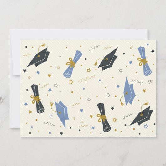 Kinder-Abschluss-Foto Einladung (Rückseite)