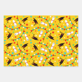 Kinder Abschluss Geschenkpapier Set