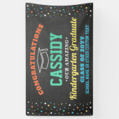 Kinder Abschluss Kindergarten & Vorschule Niedlich Banner (Vertikal)