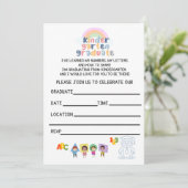 Kinder-Abschluss Semi - individuelle Einladung (Stehend Vorderseite)