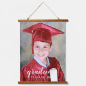 Kinder Abschluss Wandteppich Mit Holzrahmen (Vorderseite)