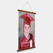 Kinder Abschluss Wandteppich Mit Holzrahmen (Gewinkelt)