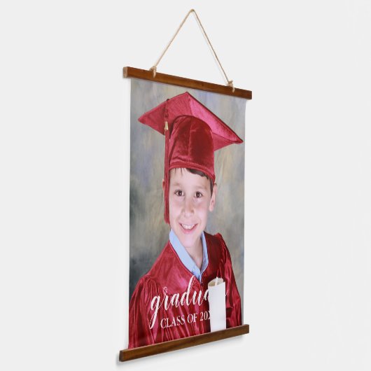 Kinder Abschluss Wandteppich Mit Holzrahmen (Gewinkelt)