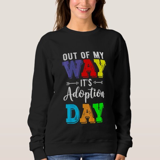 Kinder Adoptiveltern Kinder Adoptionstag Pflege Sweatshirt (Vorderseite)