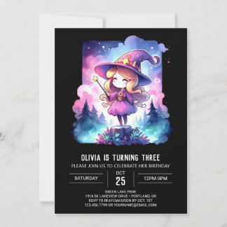 Kinder Adorable Wizard Geburtstag Einladung