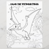 Kinder Aktivität Niedlich Spaß Dinosaurier Farbsei (Vorderseite)