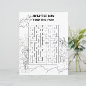 Kinder Aktivität Stegosaurus Dinosaurier Maze Fun  (Stehend Vorderseite)