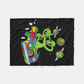Kinder Alien Space Autismus Sensibilisierungskamer Fleecedecke (Vorderseite (Horizontal))