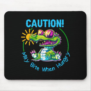 Kinder Alligator Krokodil Florida Urlaub Sommer Mousepad