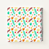 Kinder als tropisches botanisches Muster Notizblock (Rückseite)