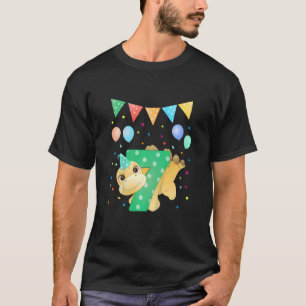 Kinder am 7. Geburtstag Dinosaurier Dino mit der N T-Shirt