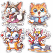 Kinder am Arbeitsplatz Aufkleber (Vorderseite)