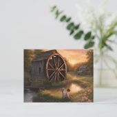 Kinder am Bach Postkarte (Stehend Vorderseite)