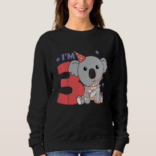 Kinder am dritten Geburtstag Koala für Kinder am G Sweatshirt
