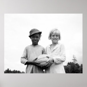 Kinder am Hügel-Haus, Mississippi - 1936 Poster