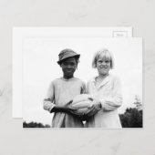 Kinder am Hügel-Haus, Mississippi - 1936 Postkarte (Vorne/Hinten)