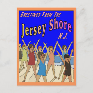 Kinder am Jersey Shore Beach Postkarte