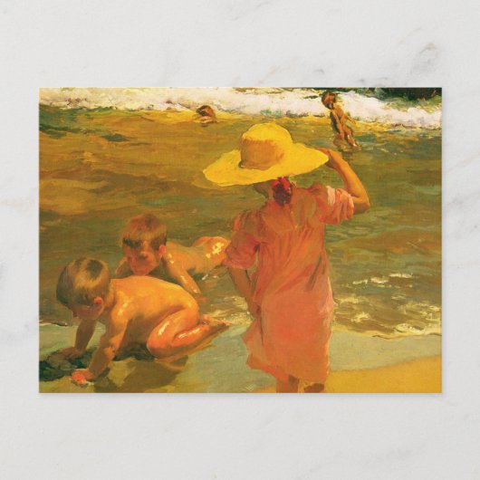 Kinder am Meer - Joaquín Sorolla Postkarte (Vorderseite)