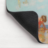 Kinder am Meer (Sommerstrand) Mousepad (Ecke)