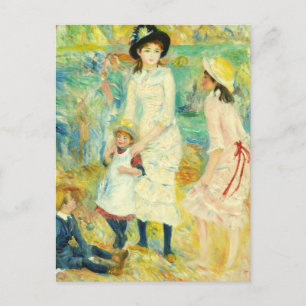 KINDER AM MEERESUFER VON RENOIR POSTKARTE