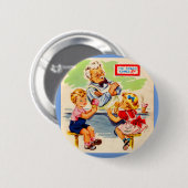 Kinder am Seidenbrunnen Button (Vorne & Hinten)