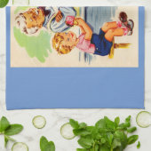 Kinder am Seidenbrunnen Handtuch (Gefaltet)