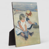 Kinder am Strand, 1884 Fotoplatte (Seite)