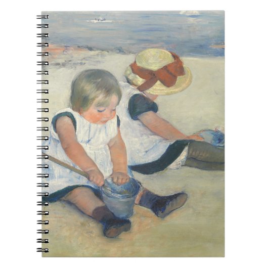Kinder am Strand, 1884 Notizblock (Vorderseite)