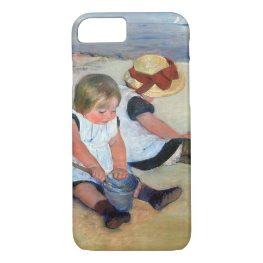 Kinder am Strand, Cassatt Case-Mate iPhone Hülle (Rückseite)
