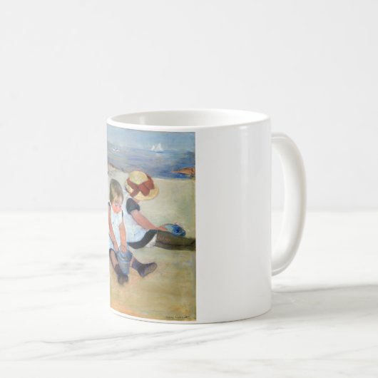 Kinder am Strand, Cassatt Kaffeetasse (VorderseiteRechts)