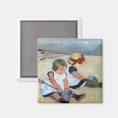 Kinder am Strand, Cassatt Magnet (Vorderseite/Rückseite)
