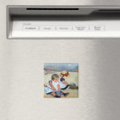 Kinder am Strand, Cassatt Magnet (In Situ (Geschirrspüler))