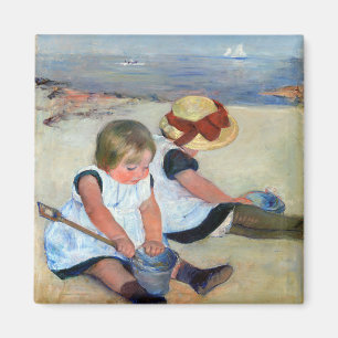 Kinder am Strand, Cassatt Magnet