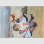 Kinder am Strand, Cassatt Seidenpapier (Vorderseite)